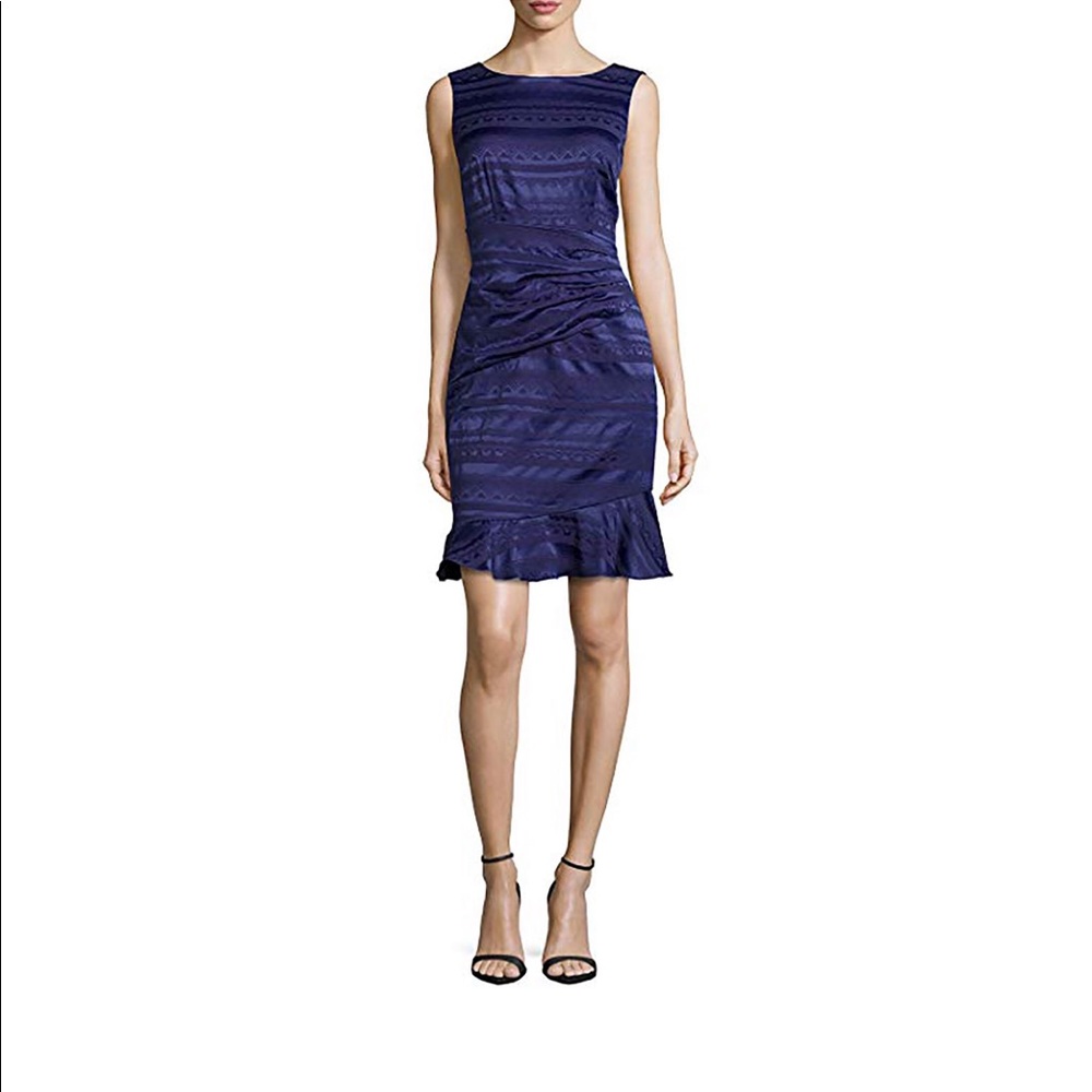 NYDJ Layla mural dress blue 0